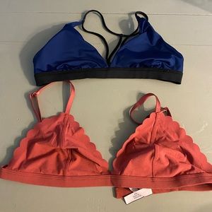 Victoria’s Secret low profile bras with minimal to no padding/support.